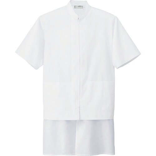 アイトス 半袖ブルゾン(男女兼用) ホワイト 3L