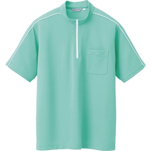 アイトス 半袖クイックドライジップシャツ(男女兼用