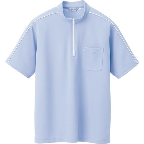 アイトス 半袖クイックドライジップシャツ(男女兼用