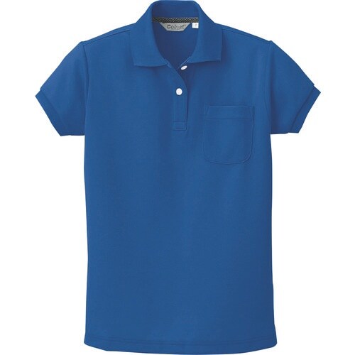 アイトス レディース半袖ポロシャツ ブルー 5