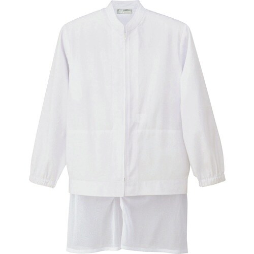 アイトス 長袖ブルゾン(男女兼用) ホワイト LL