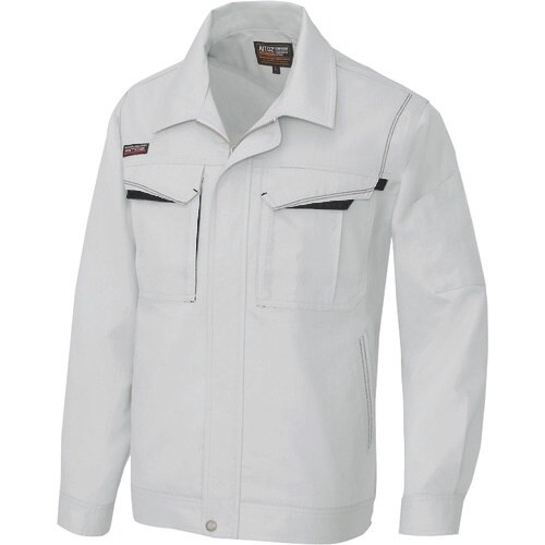 アイトス 長袖サマーブルゾン(男女兼用) シルバー