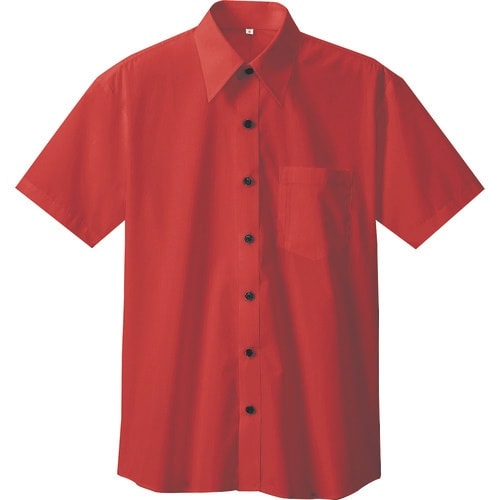 アイトス 半袖シャツ(男女兼用) レッド 3L