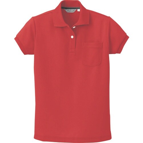 アイトス レディース半袖ポロシャツ レッド 13