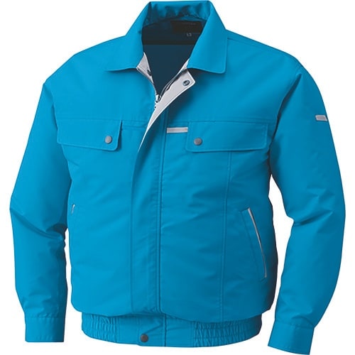 空調服 綿・ポリ混紡脇下マチ付きウェアのみ ターコ