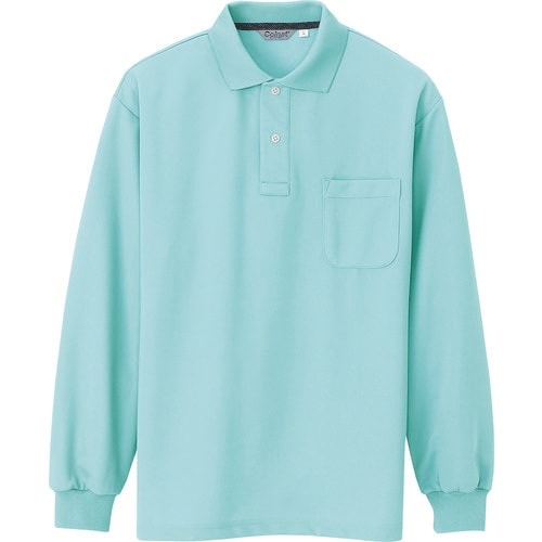 アイトス メンズ長袖ポロシャツ ミントグリーン 5