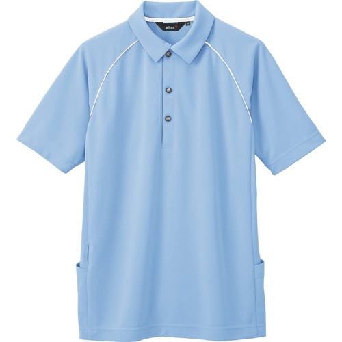 アイトス バックサイドポケット付半袖ポロシャツ(男