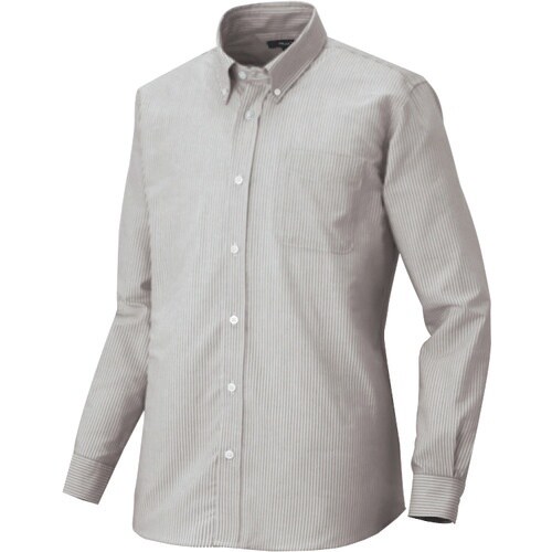 アイトス メンズ長袖オックスボタンダウンシャツ グ