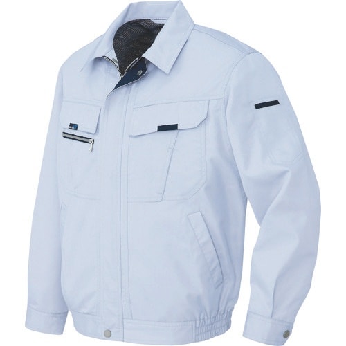 アイトス 長袖サマーブルゾン(男女兼用) サックス