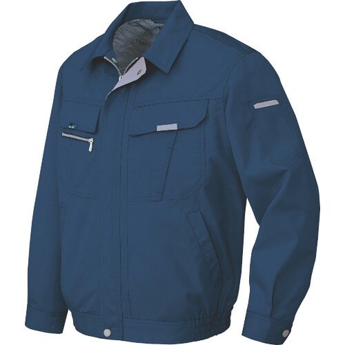 アイトス 長袖サマーブルゾン(男女兼用) ネイビー