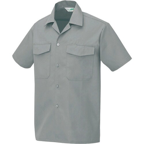 アイトス 7650半袖シャツ(男女兼用) グレー