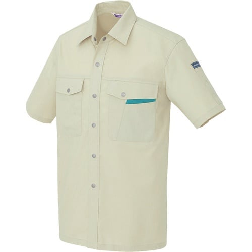 アイトス 半袖シャツ(男女兼用) アースグリーン