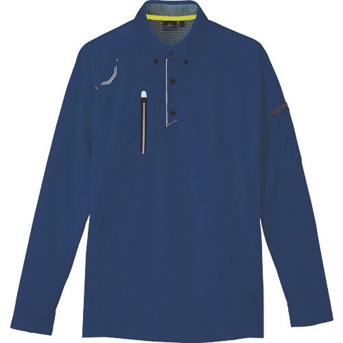 アイトス 長袖ボタンダウンポロシャツ(男女兼用)