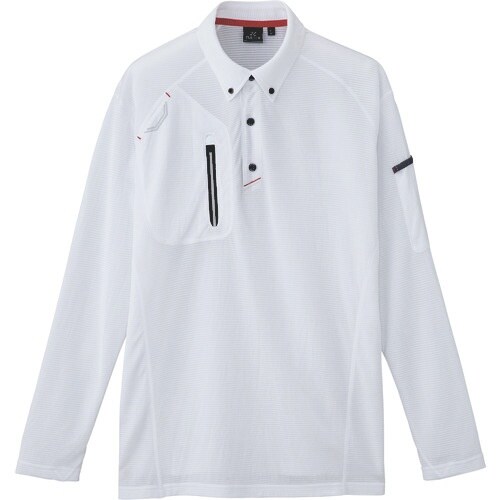 アイトス 長袖ボタンダウンポロシャツ(男女兼用)