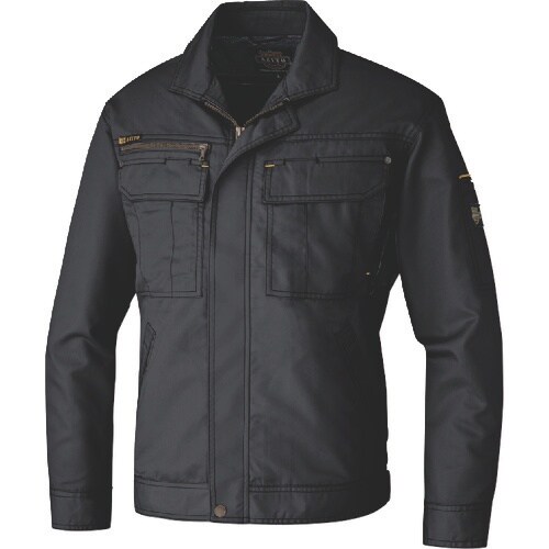 アイトス 長袖ブルゾン(薄地) ブラック LL