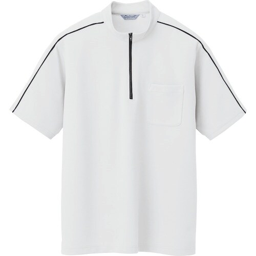 アイトス 半袖クイックドライジップシャツ(男女兼用