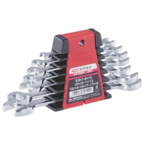 タスコ 片目片口スパナセット(7本組)