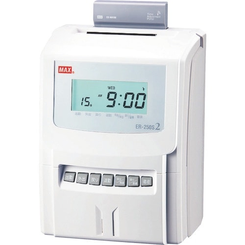 MAX タイムレコーダ ER−250S2【電波時計