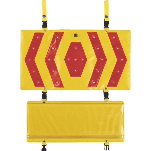 緑十字 LED矢印表示パネル 接近注意・作業中 K