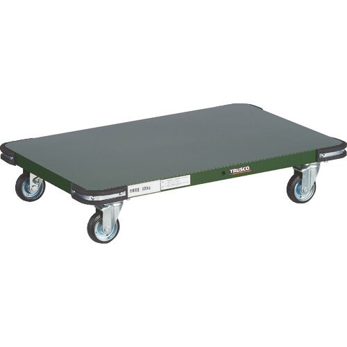 TRUSCO 鋼鉄製平台車 900X600 Φ10