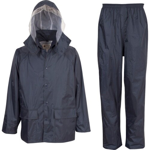 カジメイク 3308 レインタックコート上下メッシ