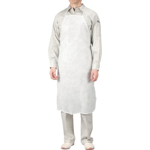 カジメイク 5005 不織布エプロン 2枚組 白