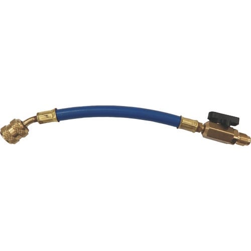 BBK バルブ付ショートホース (R410A:青)