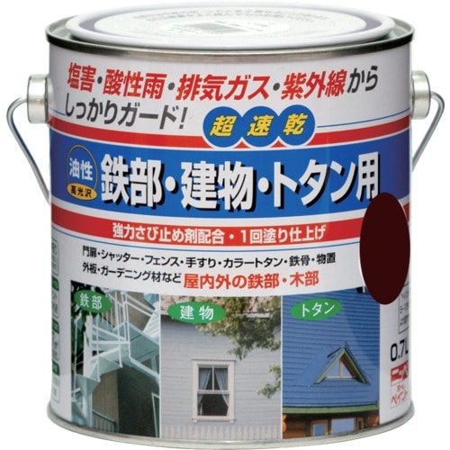 ニッぺ 油性鉄部・建物・トタン用 0.7L コゲチ
