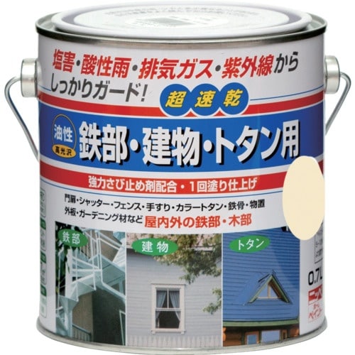 ニッぺ 油性鉄部・建物・トタン用 0.7L クリー
