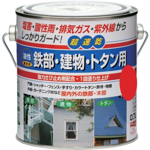 ニッぺ 油性鉄部・建物・トタン用 0.7L アカ