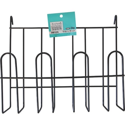 WAKI マガジンラック 黒