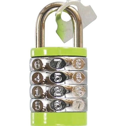 WAKI 丸文字合せ錠 20mm 4段