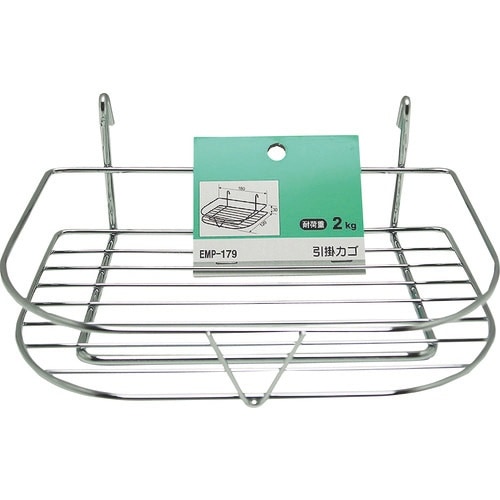 WAKI メッシュ用引掛けカゴ クローム