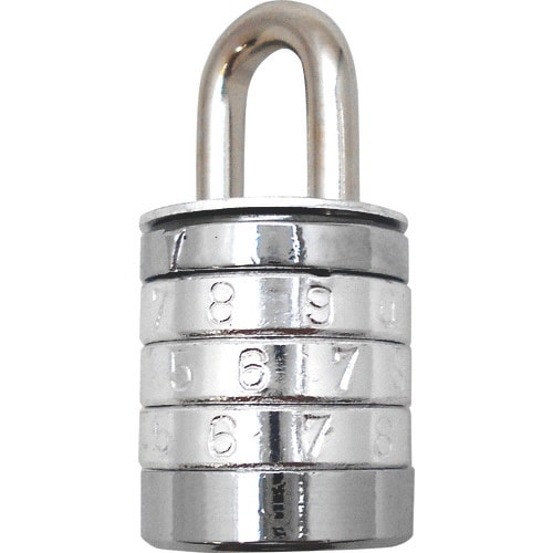 WAKI 丸文字合せ錠 15mm 3段