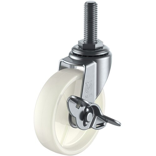 ユーエイ ねじ込み式 自在 キャスター ナイロン