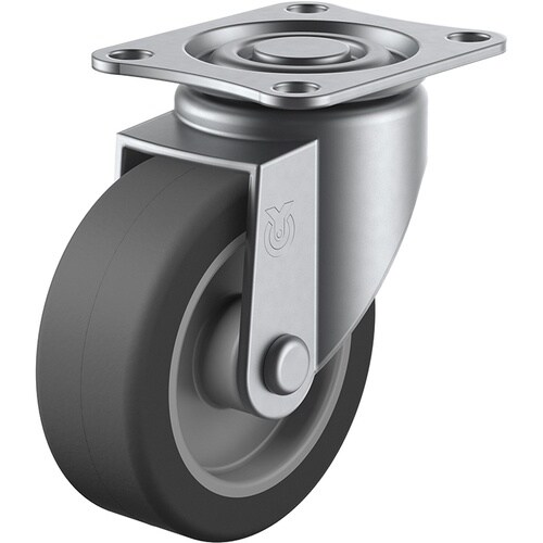 ユーエイ プレート式 自在 ステンレスキャスター