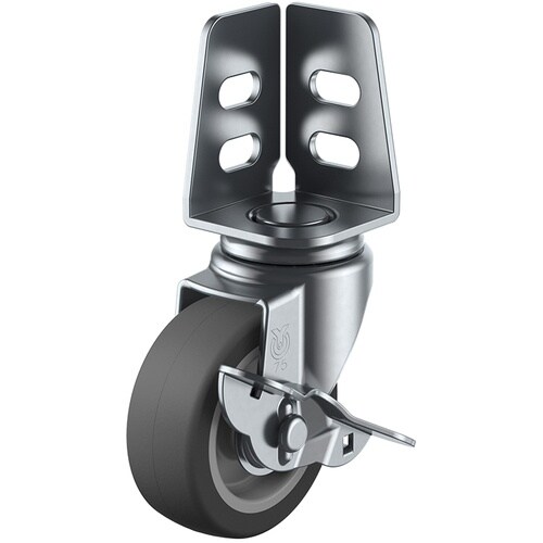 ユーエイ アングル 自在 キャスター エラストマー