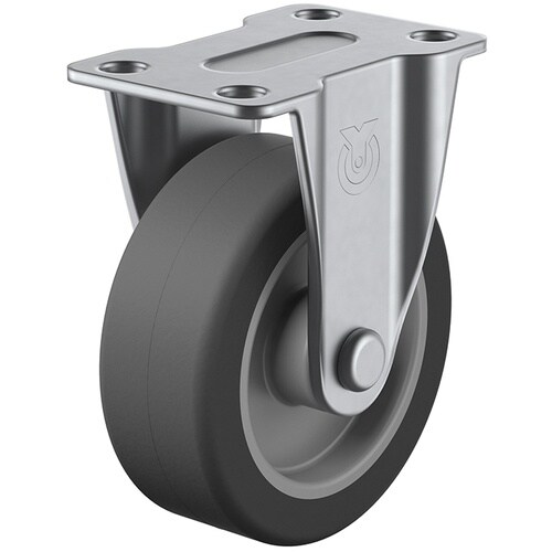 ユーエイ プレート式 固定 ステンレスキャスター