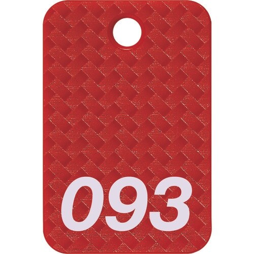 OP 番号札 四角 大 番号入り76ー100 赤