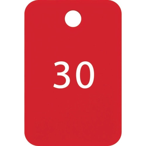 OP 番号札 四角 大 番号入り26ー50 赤 (
