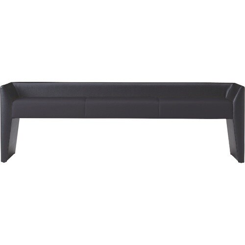 TRUSCO PVCレザー張り ロビーチェア 3人