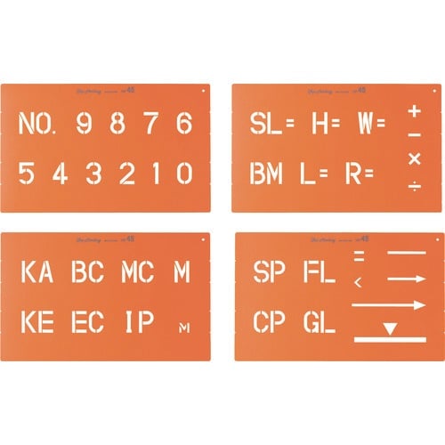 ユニット トップマーキング45(数字・記号3種)