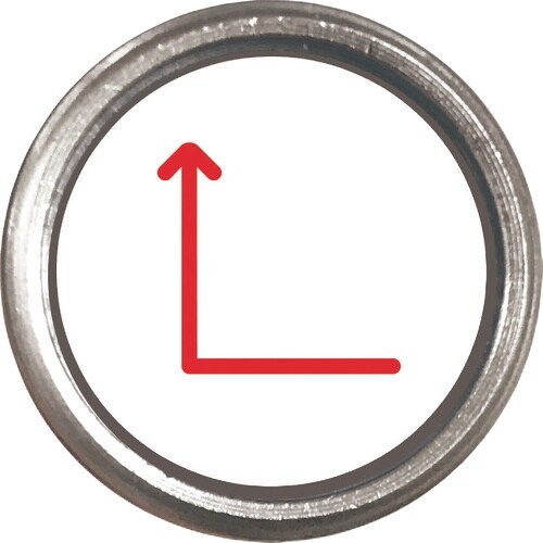 ユニット 埋設管表示ピン 赤矢印