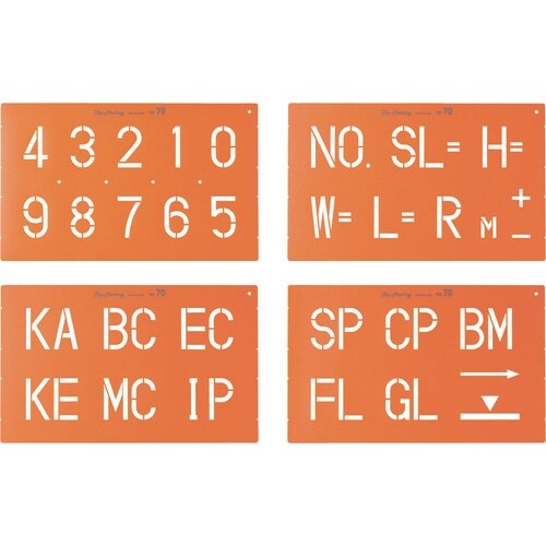 ユニット トップマーキング70(数字・記号3種)