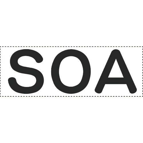 ユニット カッティング文字 SOA