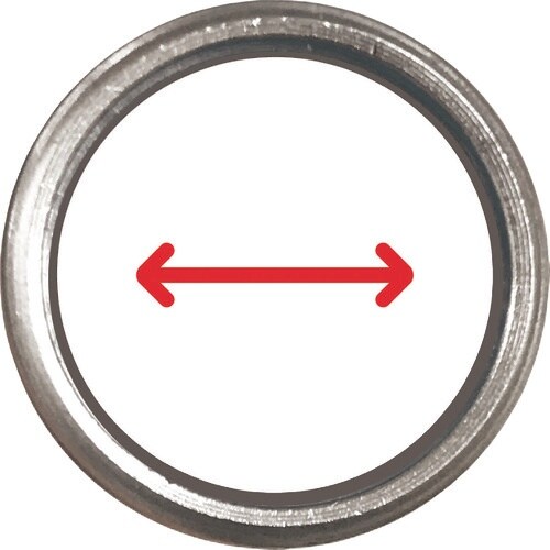 ユニット 埋設管表示ピン 赤矢印