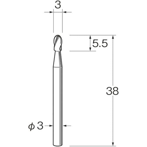 リューター 軽合金用超硬カッター