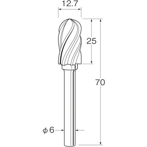 リューター 軽合金用超硬カッター