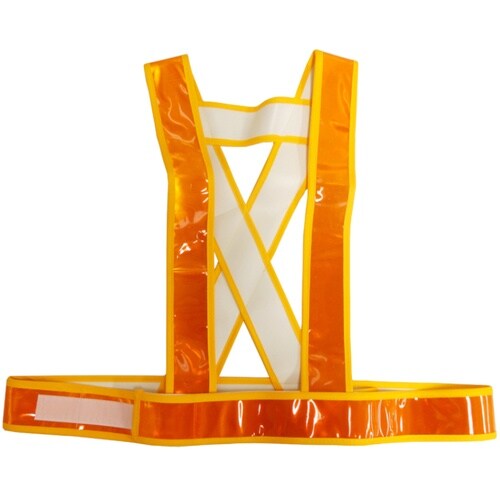 ミズケイ タスキ型安全ベストショート丈<オレンジ>