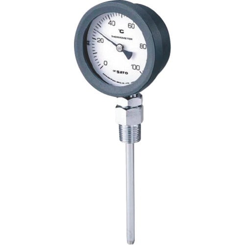 佐藤 バイメタル式温度計BM−S−75P 0ー15